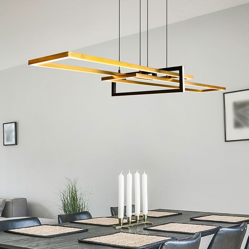 Lustră modernă alamă, Hatun, 34W, LED 3000K