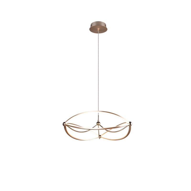 Lustră pentru masă de dining modernă alamă, Remy, 42W, LED 3000K