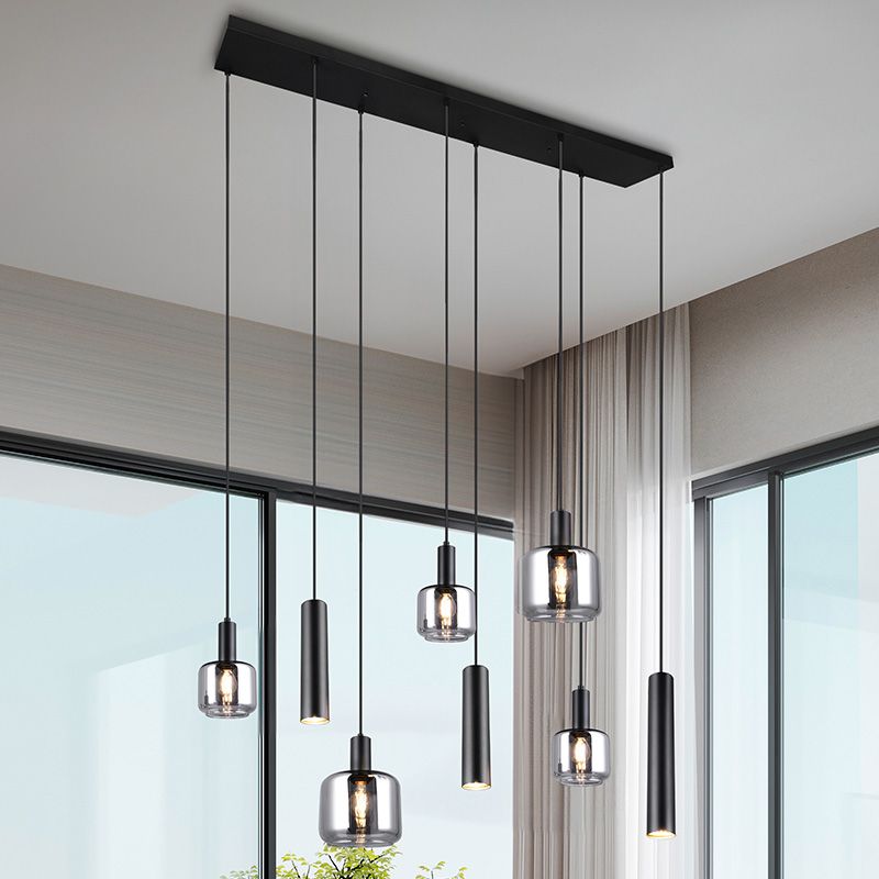 Lustră pentru masă de dining design neagră, Lahcen