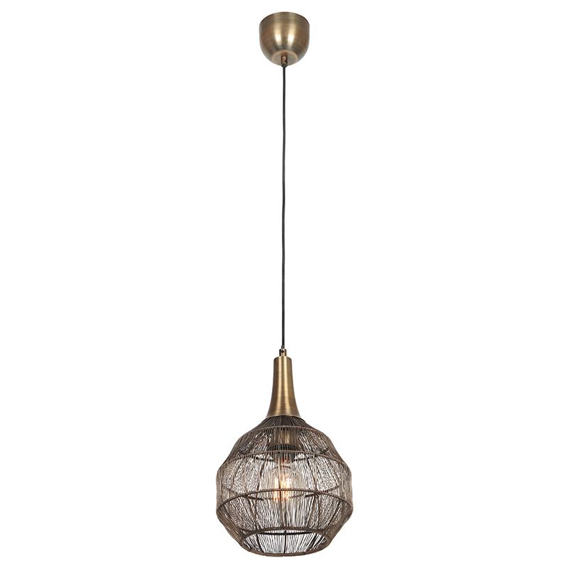 Lustră pentru masă de dining rustică bronz, Rins