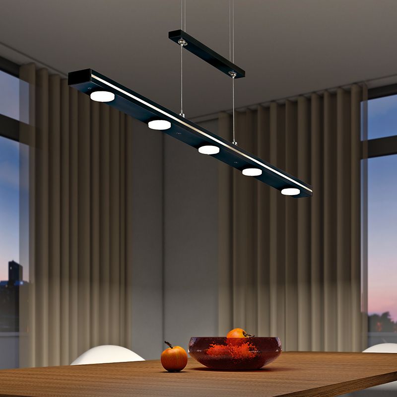 Lustră modernă neagră, Awa, 3,5W, LED reglabil de la alb cald la alb rece