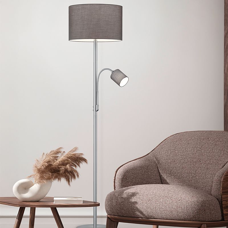 Lampadar modern nichel, Ledbury, con întrerupător Lampadar modern nichel, Ledbury, con întrerupător