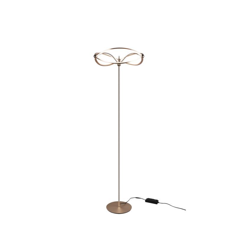 Lampadar modern alamă, Remy, 31W, LED 3000K, con întrerupător