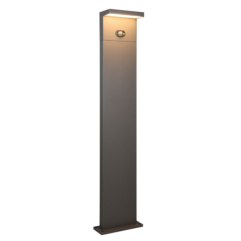 Stâlp iluminat solar modern antracit, Nesrin, 5W, LED white switch, IP65