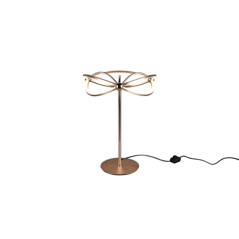 Lampă de masă modernă alamă, Remy, 20W, LED 3000K, con întrerupător