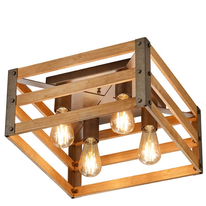 Lampă de tavan vintage nichel, Ekon