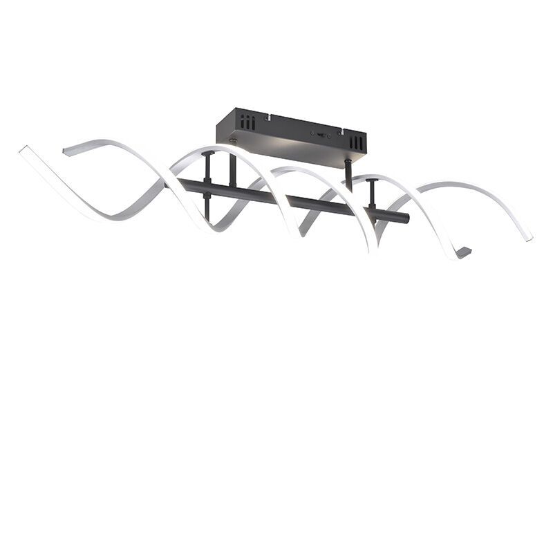 Plafonieră design crom, Sylvian, 41W, LED white switch, dimmabil în 3 trepte