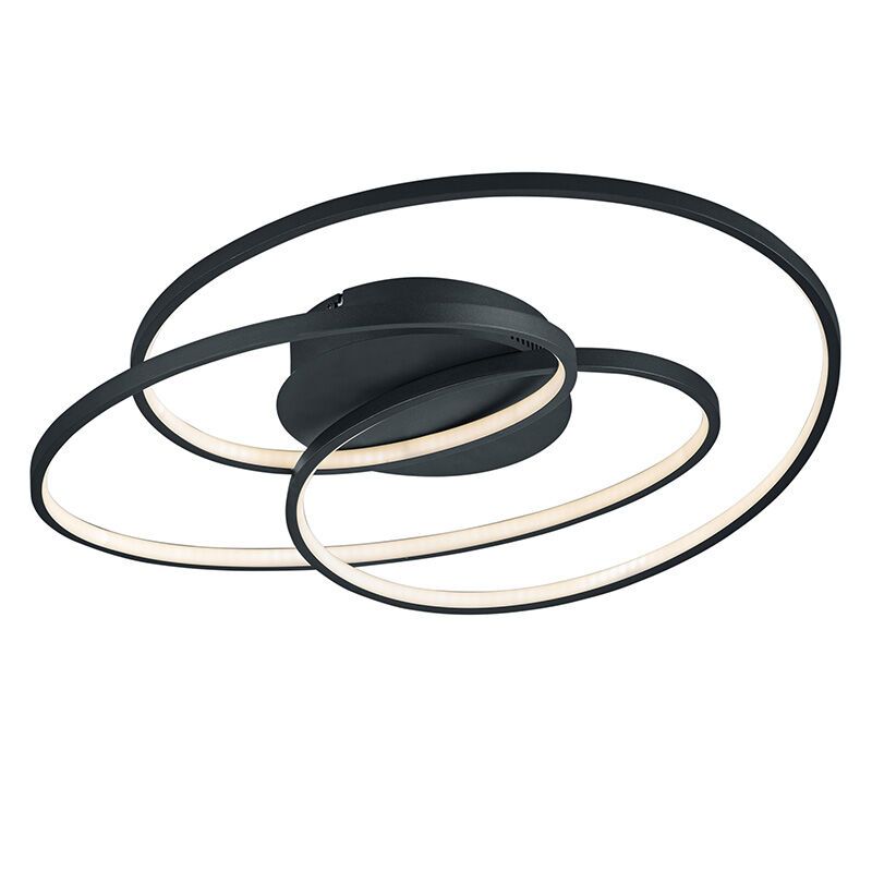 Lampă de tavan modernă neagră, Sabra, 38W, LED 3000K