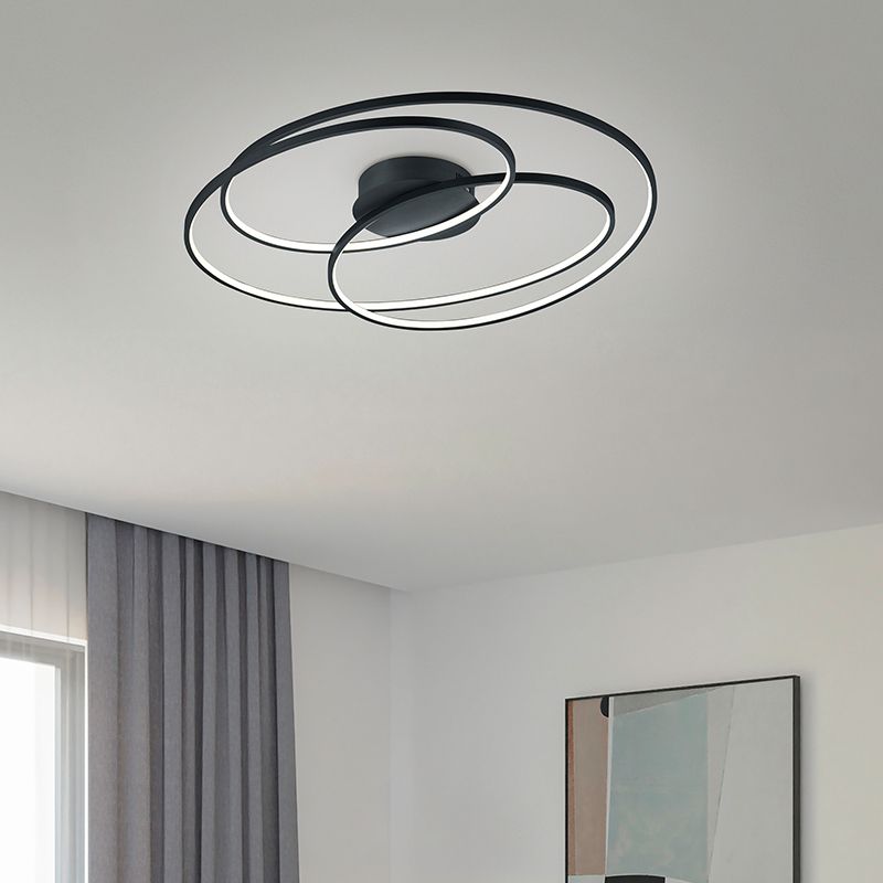 Lampă de tavan modernă neagră, Sabra, 50W, LED 3000K