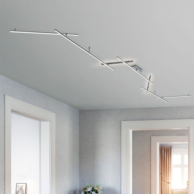 Lampă de tavan modernă nichel, Kandla, 20W, LED 3000K Lampă de tavan modernă nichel, Kandla, 20W, LED 3000K
