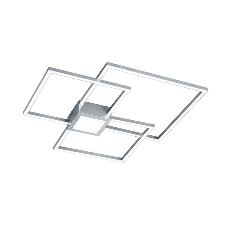 Lampă de tavan modernă nichel, Kimoni, 38W, LED 3000K