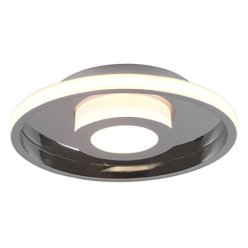 Plafonieră baie modernă crom, Kayla, 28W, LED 3000K, IP44 Plafonieră baie modernă crom, Kayla, 28W, LED 3000K, IP44