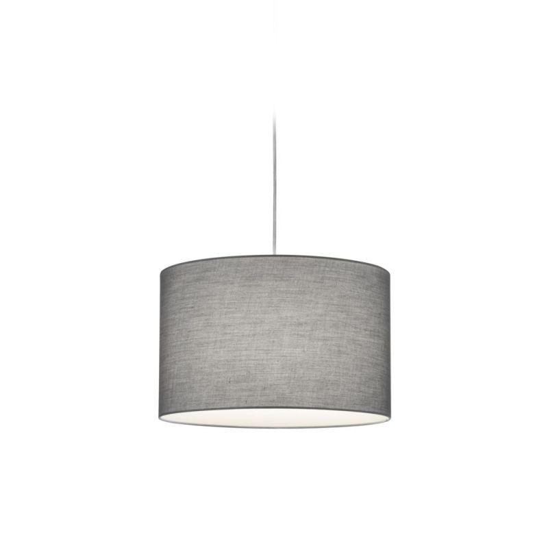 Lampă suspendată gri rotundă cu iluminare pe șină bifazată Ivar Lampă suspendată gri rotundă cu iluminare pe șină bifazată Ivar