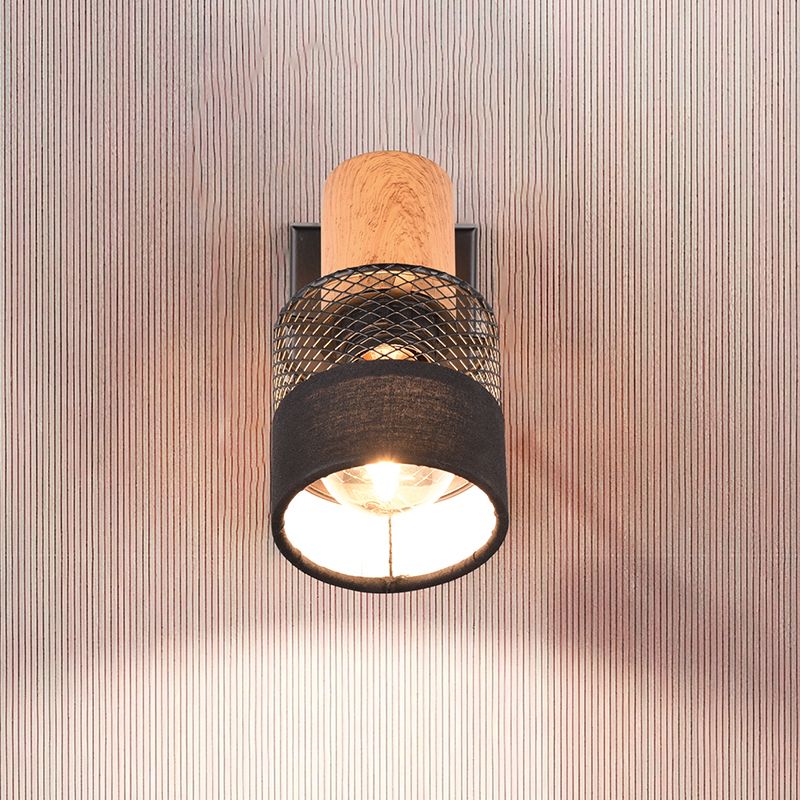 Spot de perete retro negru, Solmaz