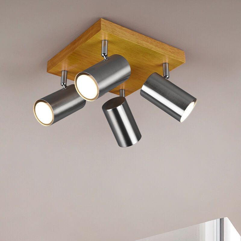 Spot LED de tavan modern nichel, Kaso