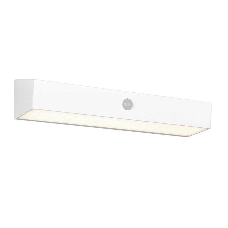 Aplică solară exterior modernă albă, Ravindra, 6W, LED 4000K, IP44