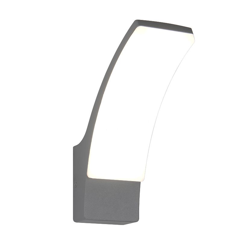 Lampă exterior modernă antracit, Popke, 12,5W, LED 4000K, IP44