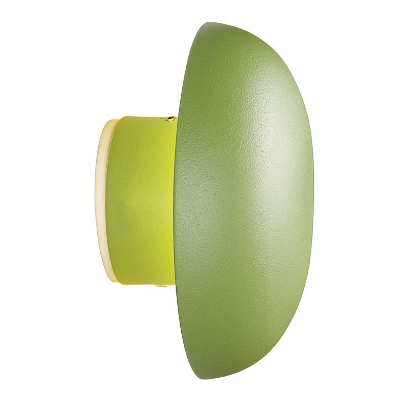 Aplică reîncărcabilă verde din metal, Khaoula, 1,5W, LED 3000K, dimmabil în 3 trepte