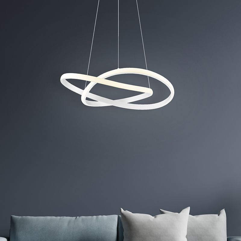 Lustră modernă albă, Aby, 27W, LED 4000K