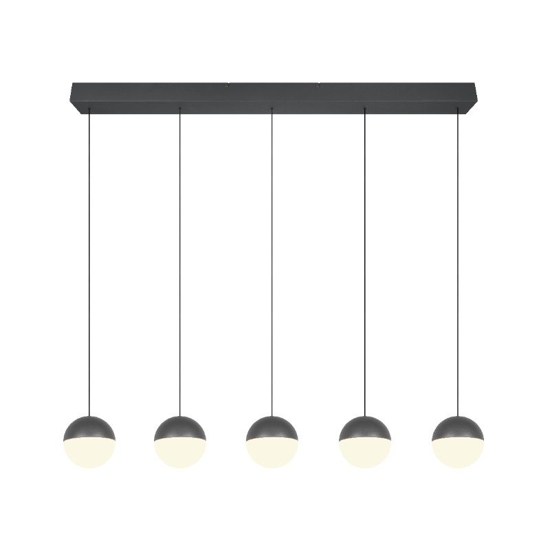Lustră modernă antracit, Rigtje Lustră modernă antracit, Rigtje