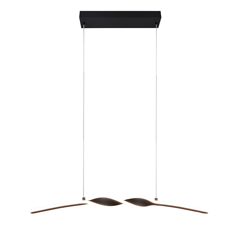 Lustră design neagră, Quirinus, 18W, LED 4000K