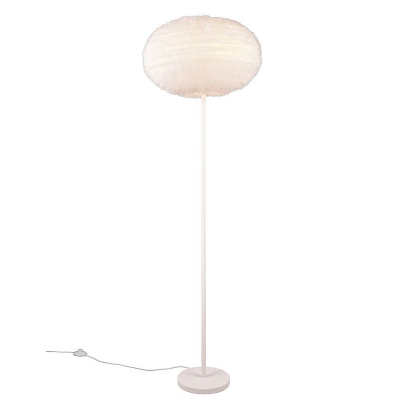 Lampadar bej din textil, Vijay, con întrerupător Lampadar bej din textil, Vijay, con întrerupător