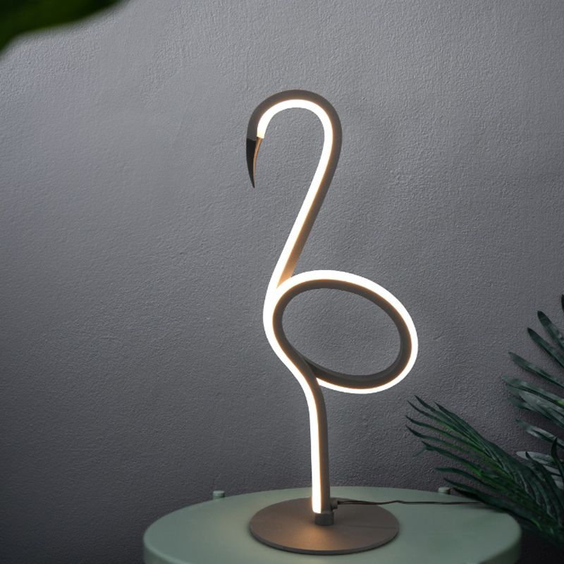 Lampă de masă design neagră, Puk, 6W, LED 3000K, con întrerupător