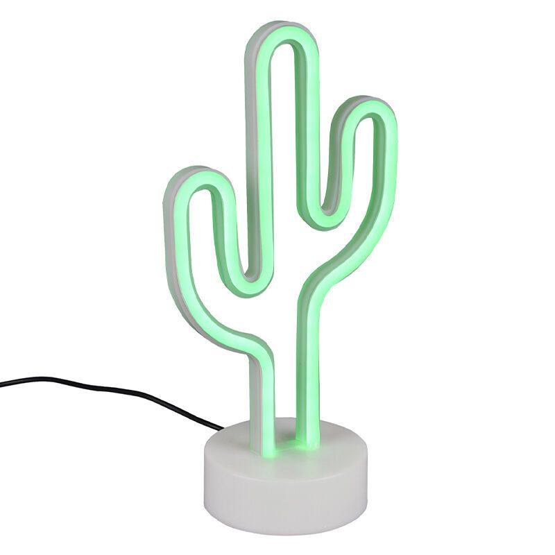 Lampă de masă copii verde din plastic, Setian, 1W, LED 3000K