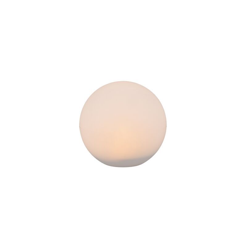 Spot solar de exterior cu țăruș modern alb, Yavuz, 0,5W, LED RGBW, IP67, con telecomando