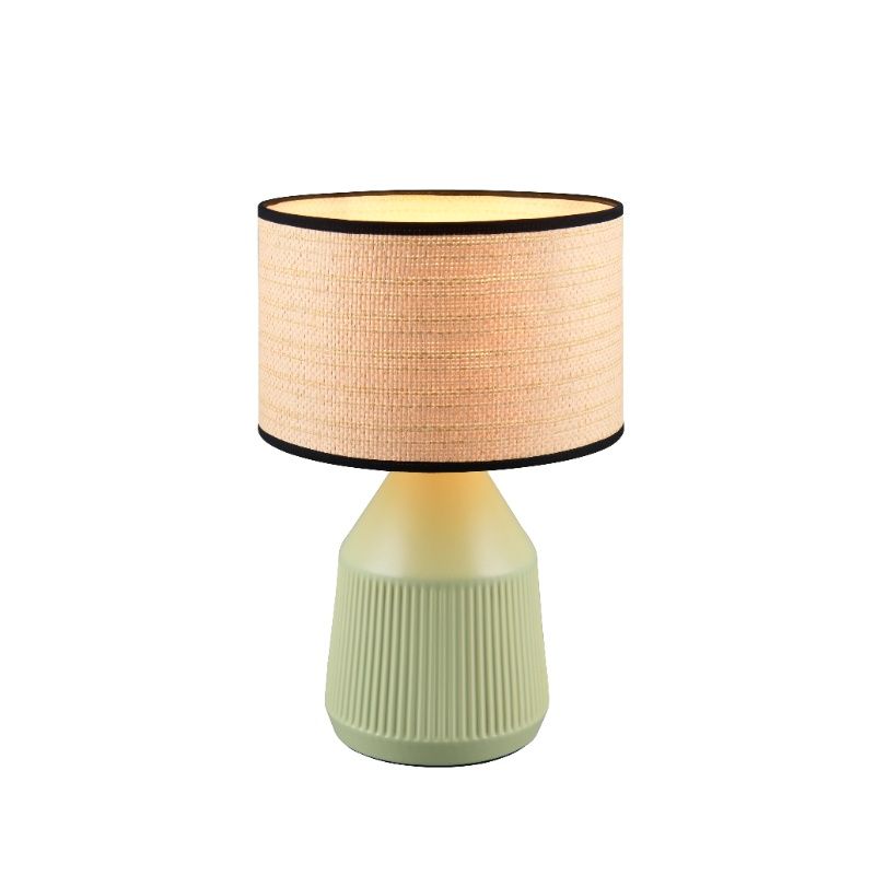Lampă de masă din ceramică verde, Shivam