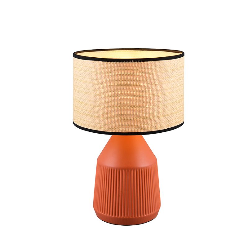 Lampă de masă din ceramică portocalie, Shivam