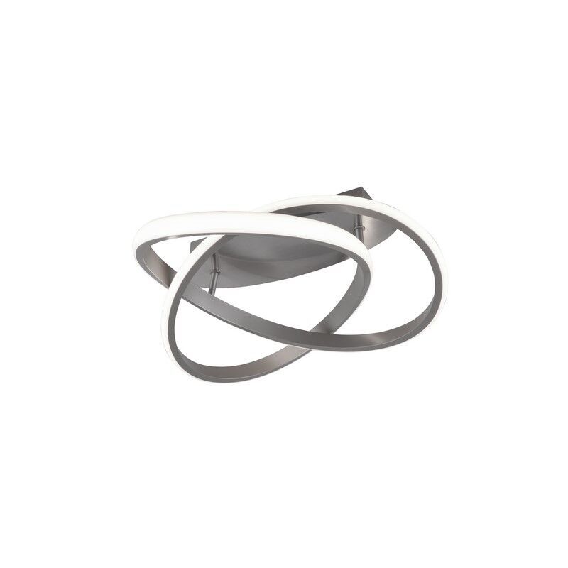 Lampă de tavan modernă nichel, Sanura, 18W, LED 3000K