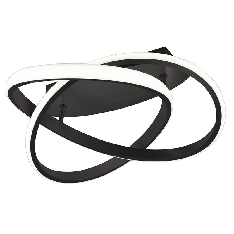 Lampă de tavan modernă neagră, Sanura, 18W, LED 3000K Lampă de tavan modernă neagră, Sanura, 18W, LED 3000K