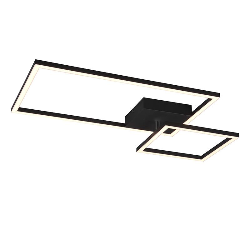 Lampă de tavan modernă neagră, Binc, 25W, LED 3000K