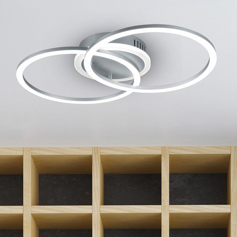 Lampă de tavan modernă taupe, Semira, 25W, LED 3000K