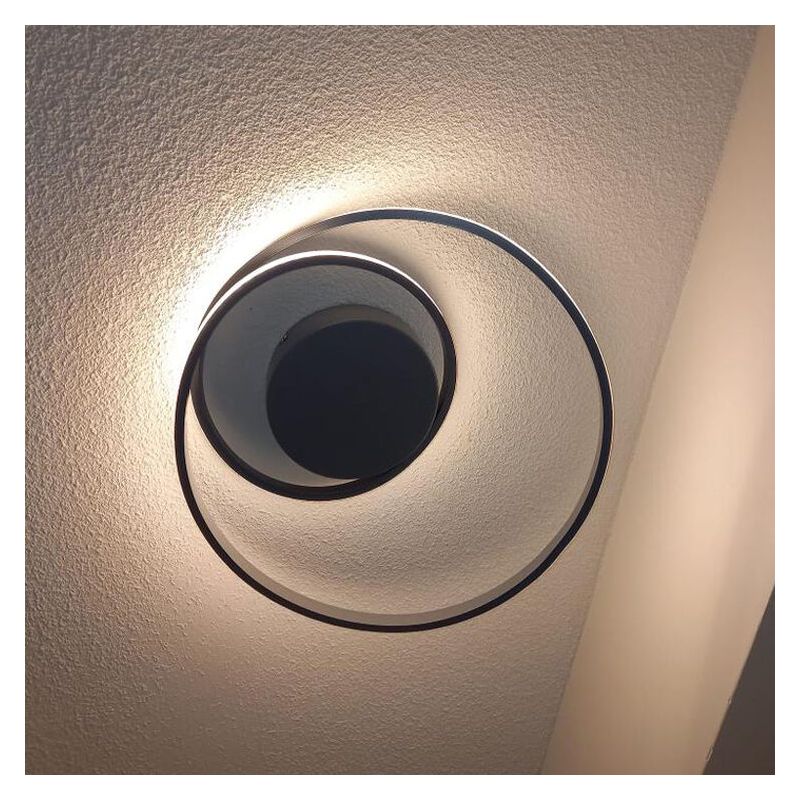 Lampă de tavan modernă taupe, Sassandra, 22W, LED 3000K, dimmabil în 3 trepte