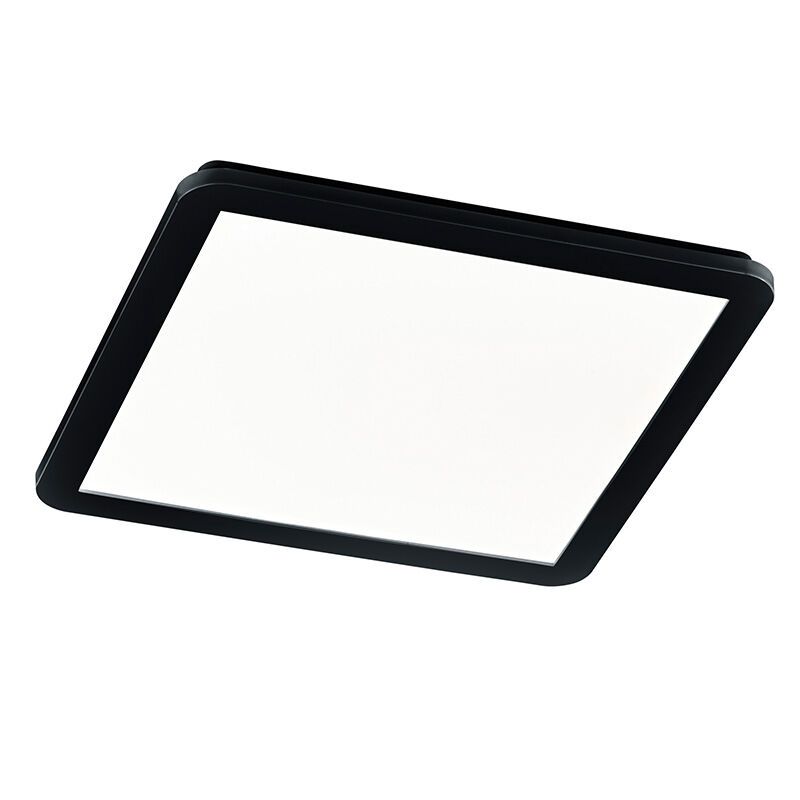 Plafonieră baie modernă neagră, Gistrup, 24W, LED 3000K, IP44