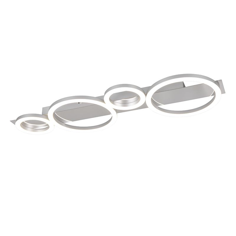Plafonieră design crom, Ishaan, 26,5W, LED 4000K