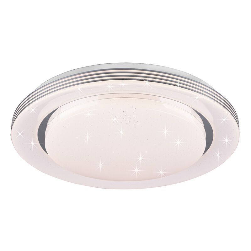 Lampă de tavan modernă albă, Alpha, 22,5W, LED reglabil de la alb cald la alb rece, con telecomando