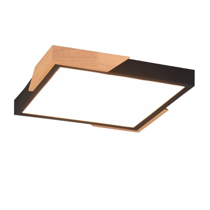 Lampă de tavan modernă neagră, Selinde, 20W, LED 3000K, dimmabil în 3 trepte
