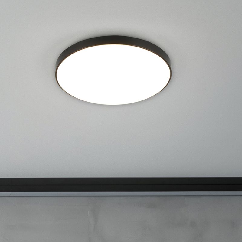 Lampă de tavan neagră din plastic, Sharde, 18W, LED 4000K, IP44