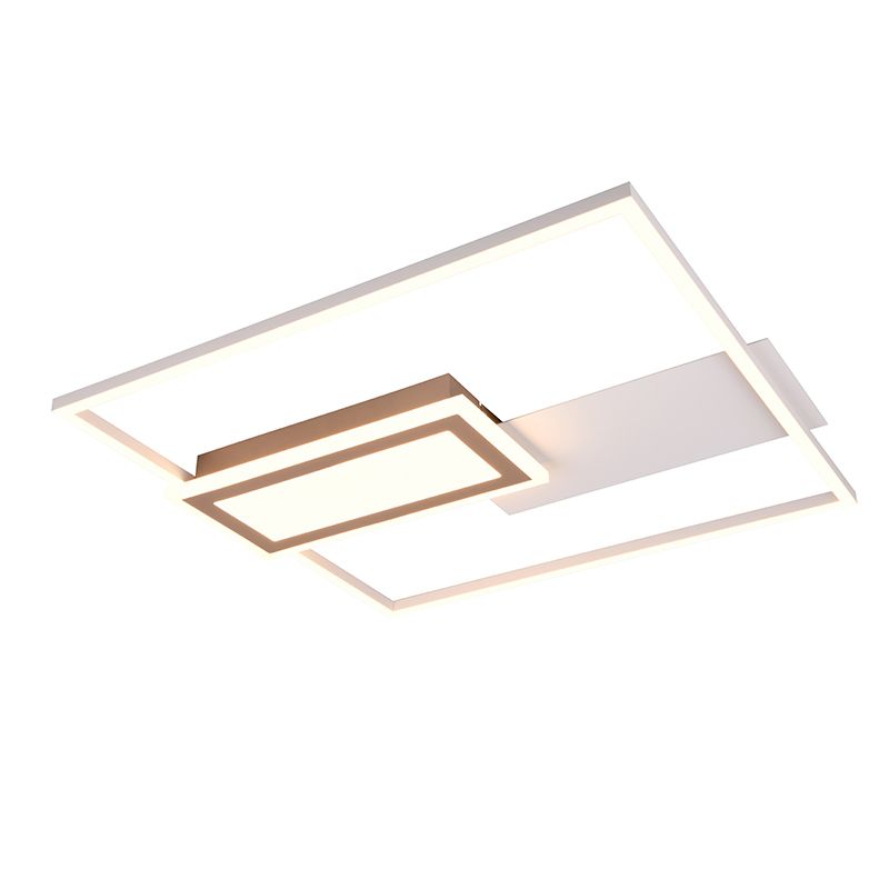 Lampă de tavan design gri, Shun, 32W, LED reglabil de la alb cald la alb rece