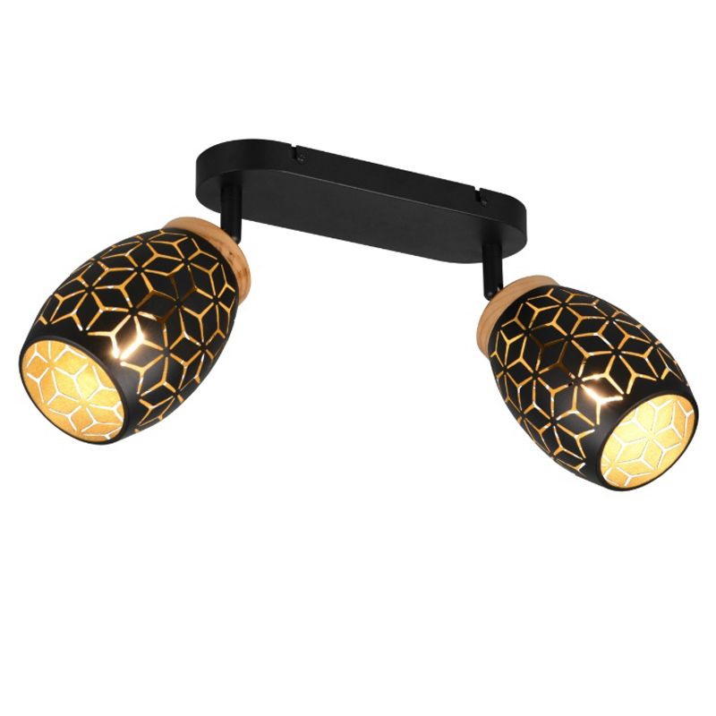 Spot LED de tavan modern negru, Delana