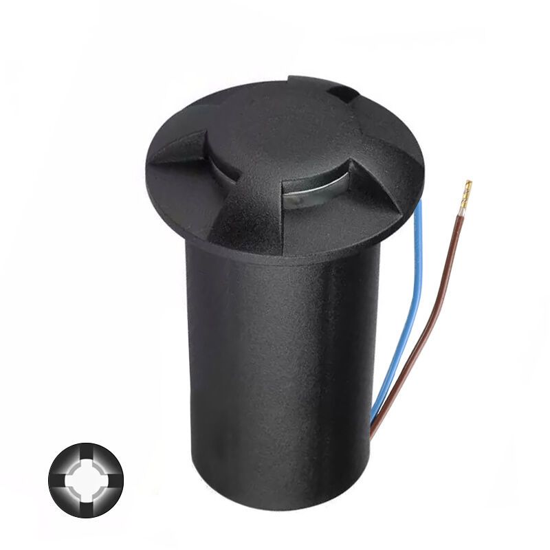 Spot pavaj negru modern, Marcus, 1W, LED 6500K, IP67