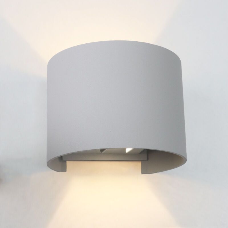 Aplică de perete up down gri modernă, Dion, 6W, LED 3000K, IP65