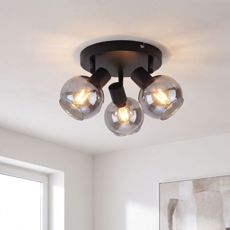 Spot LED de tavan gri modern, Avery