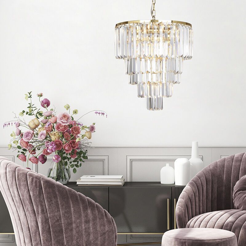 Lustră aurie design, Kajol