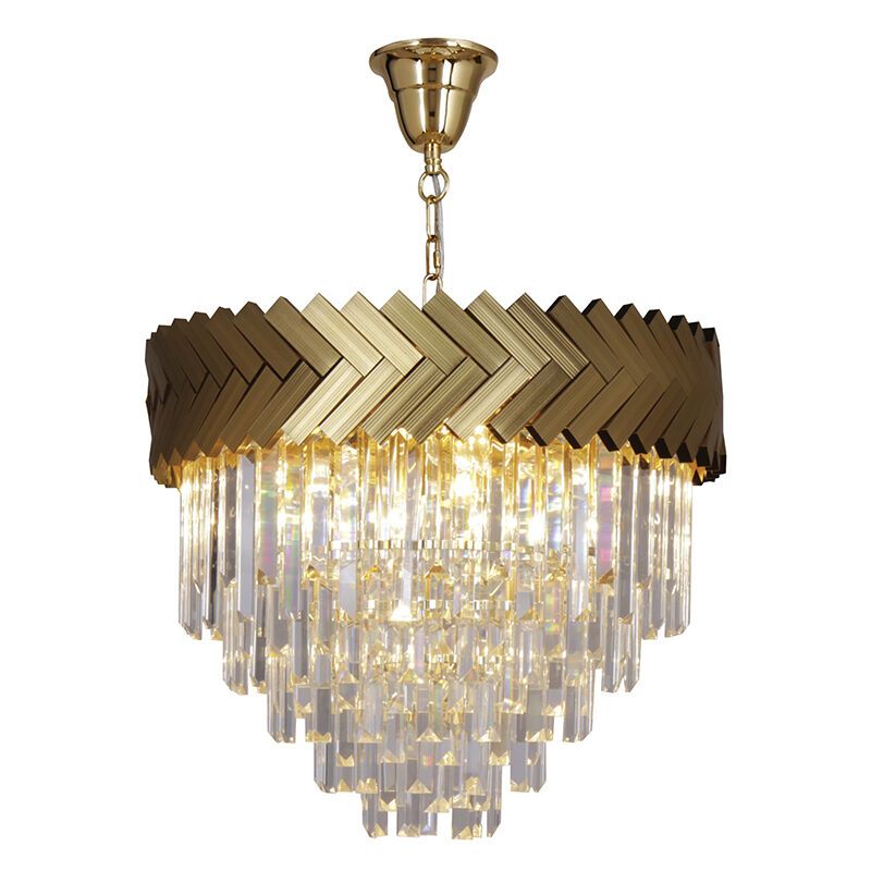 Lustră aurie design, Jetske