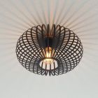 Lampă de tavan neagră industrială, Lieve