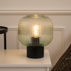 Lampă de masă verde design, Charlois, con întrerupător